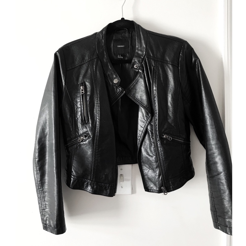 Forever21 Faux Leather Moto Jacket